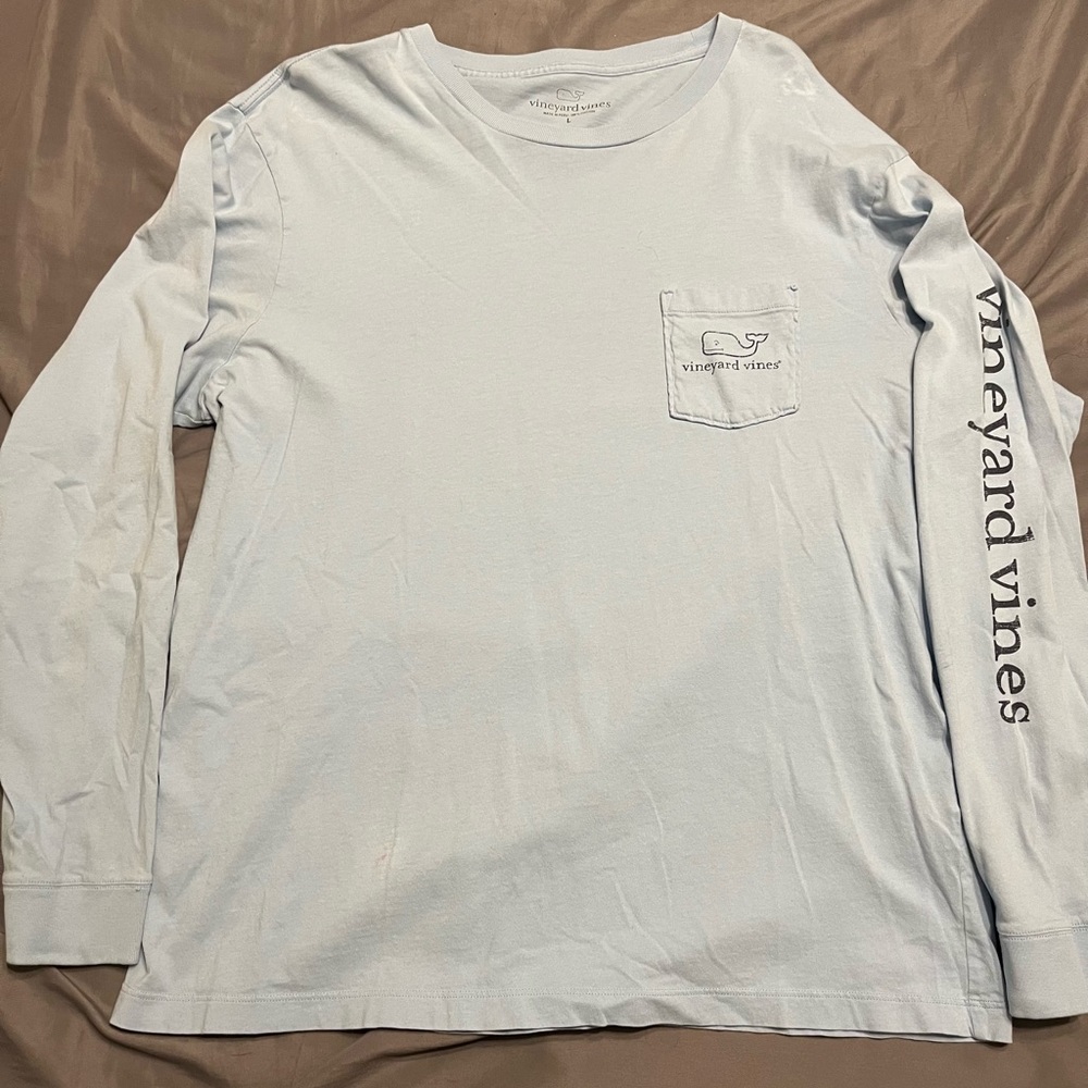 Large Vineyard Vines Long Sleeve Pocket Tee